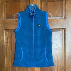 L.L. Bean Women's Royal Blue Zip-Front Sleeveless Vest